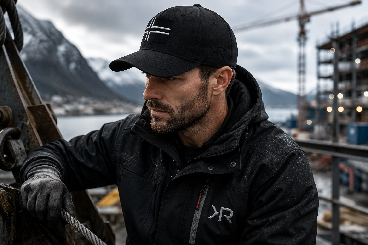 KR Workwear Flexfit Cap | Black NOR Edition